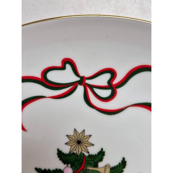 Christmas Tree Ceramic Cake Plate & Server Set - Picture 11 of 14